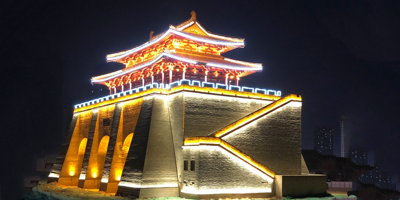 咸陽乾陵下乾縣北門城樓古建筑亮化工程項(xiàng)目順利驗(yàn)收